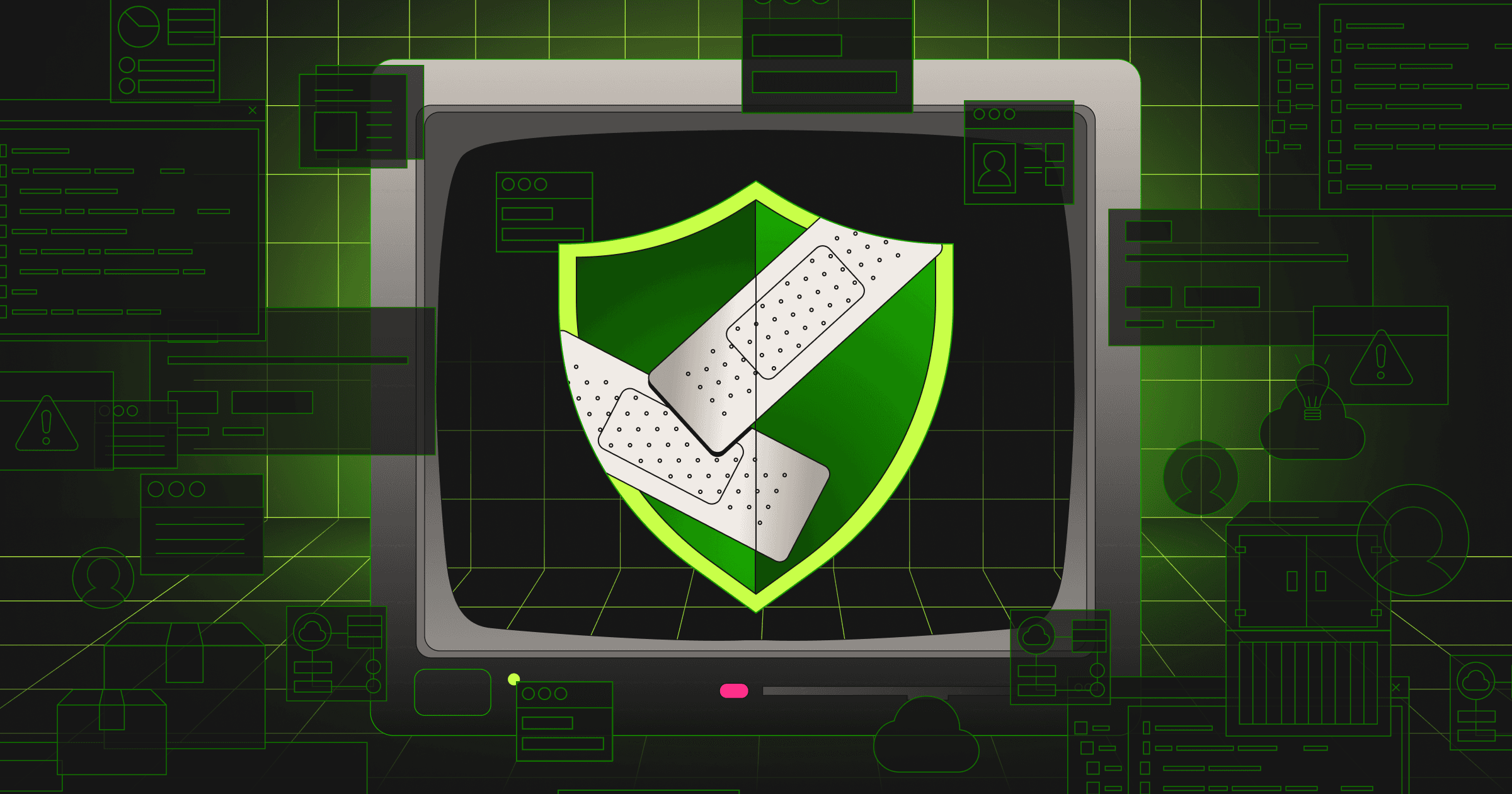 Developer overwhelmed by alerts from security tools, representing the overload of open source vulnerability data in modern SCA platforms.