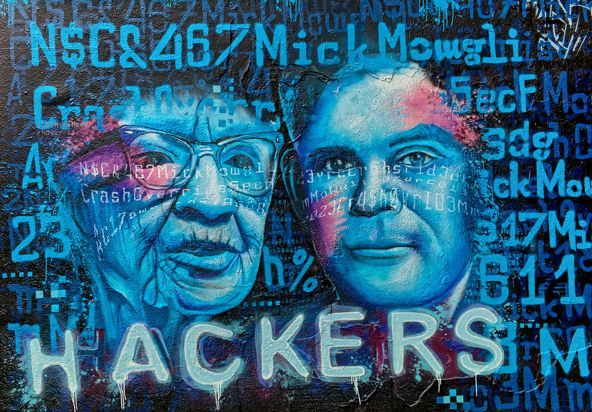 Hacker Mural Amsterdam