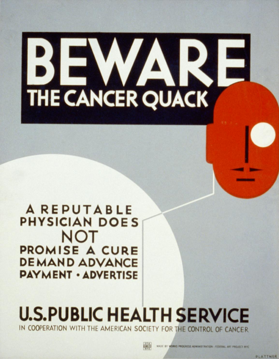 WPA quack poster